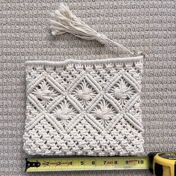 Knit clutch zipper pouch / bag - Picture 4 of 6